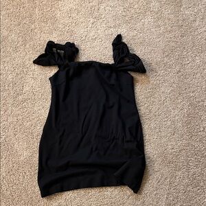 Wild Fable Black Ruffle Sleeve Dress